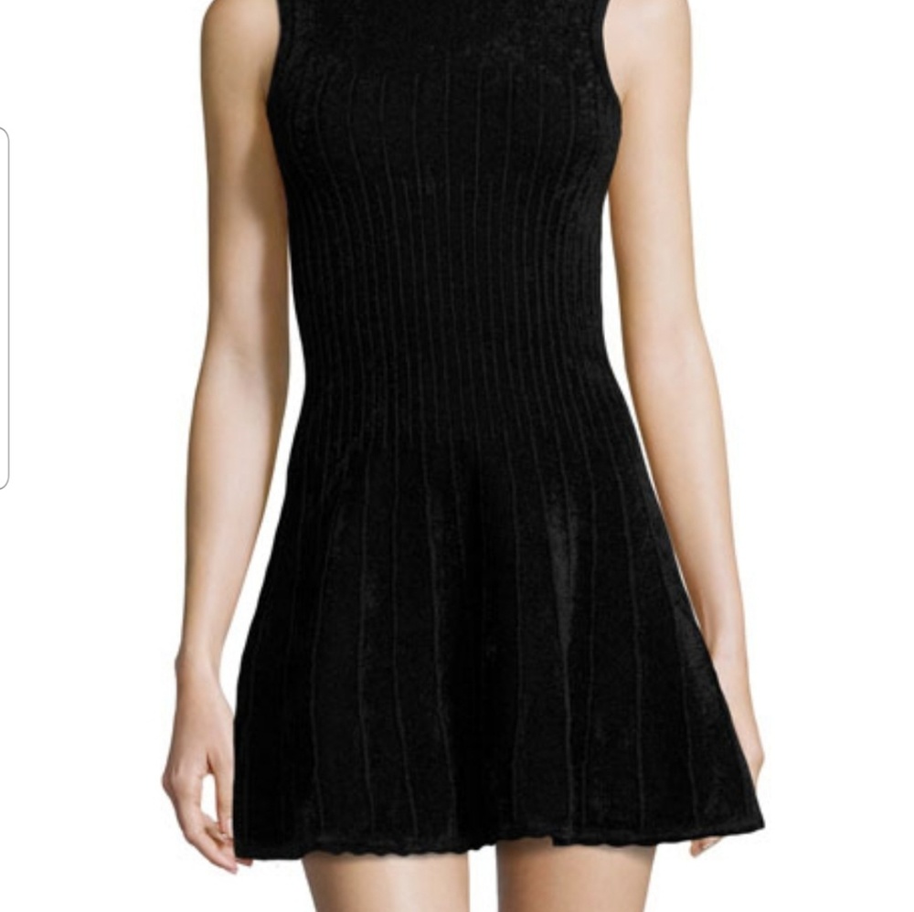 Rebecca minkoff ribbed black dress